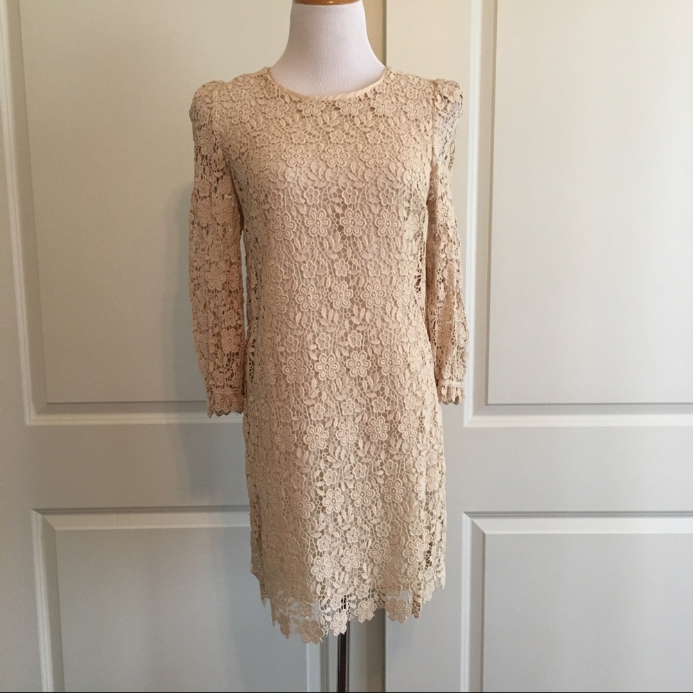 Juicy Couture beige crochet dress